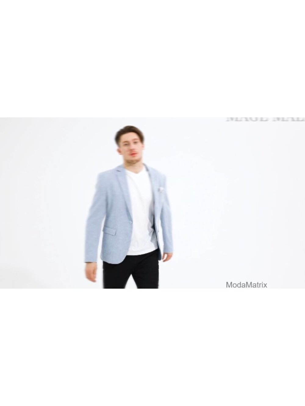 Slim Fit Lightweight Men's Sport Coat Blazer One Button Notch Lapel - Picture 5 of 5